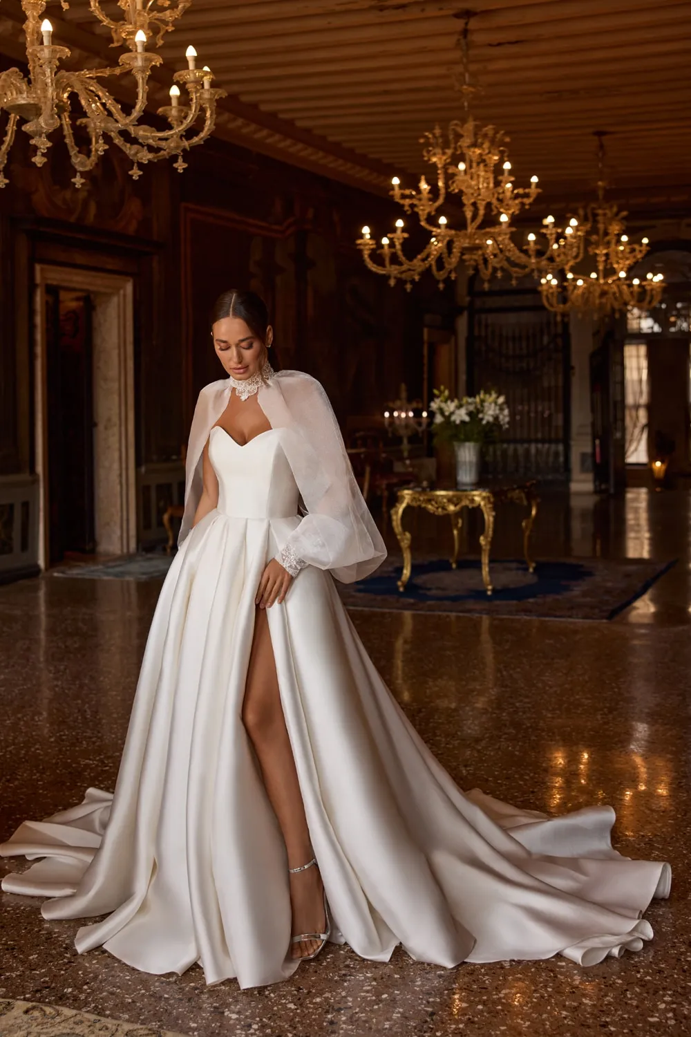Abiti Eleganti Fiori Di Organza Per Abiti Da Sposa Organza Abiti Da Sposa Adatti Ad Ogni Forma Atelier Patrizia  Cavalleri Shop