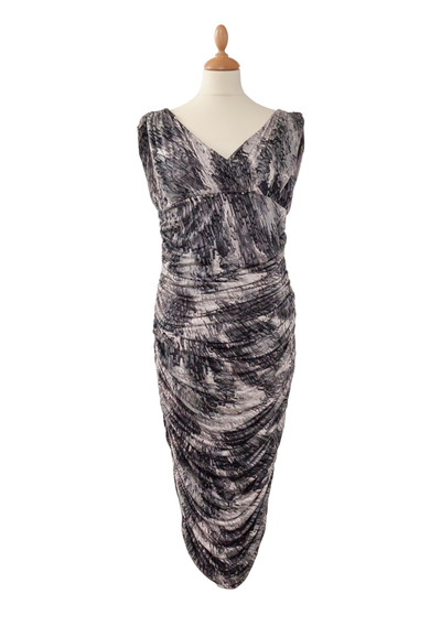 Abito drappeggiato in jersey