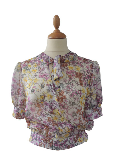 Camicia in seta manica corta