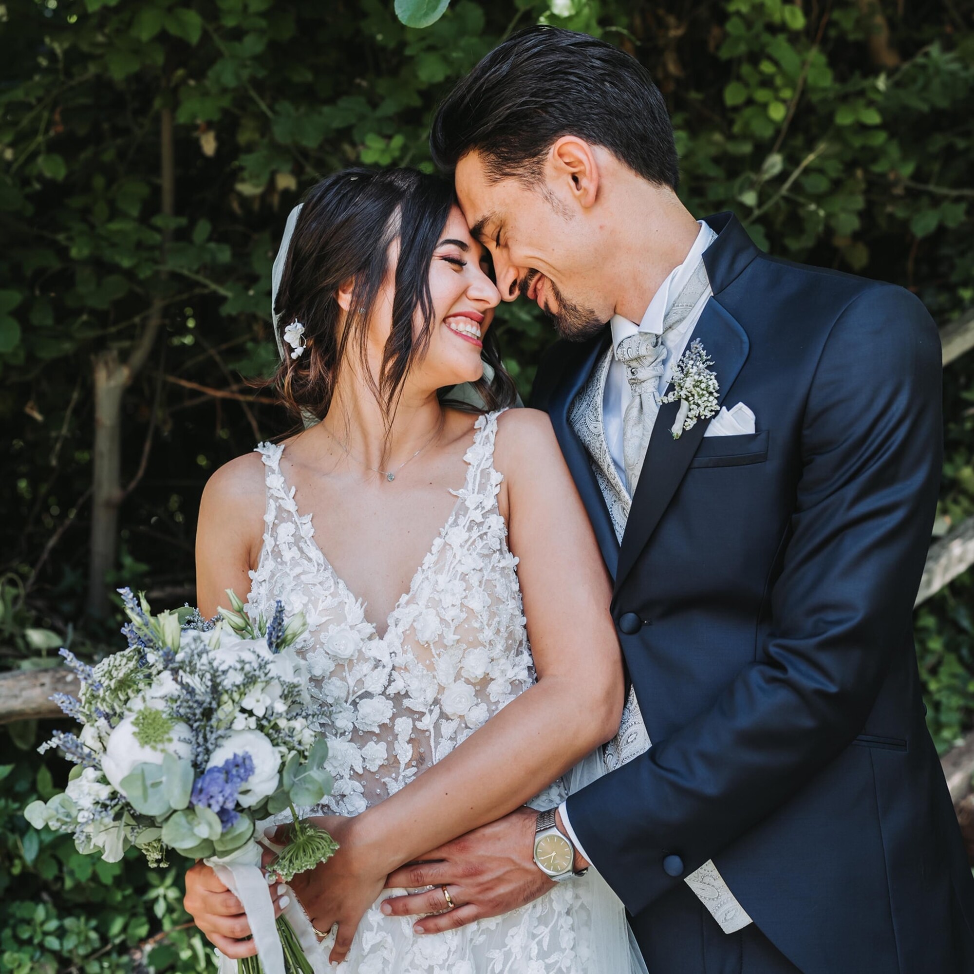 Sposa con il suo abito Patrizia Cavalleri