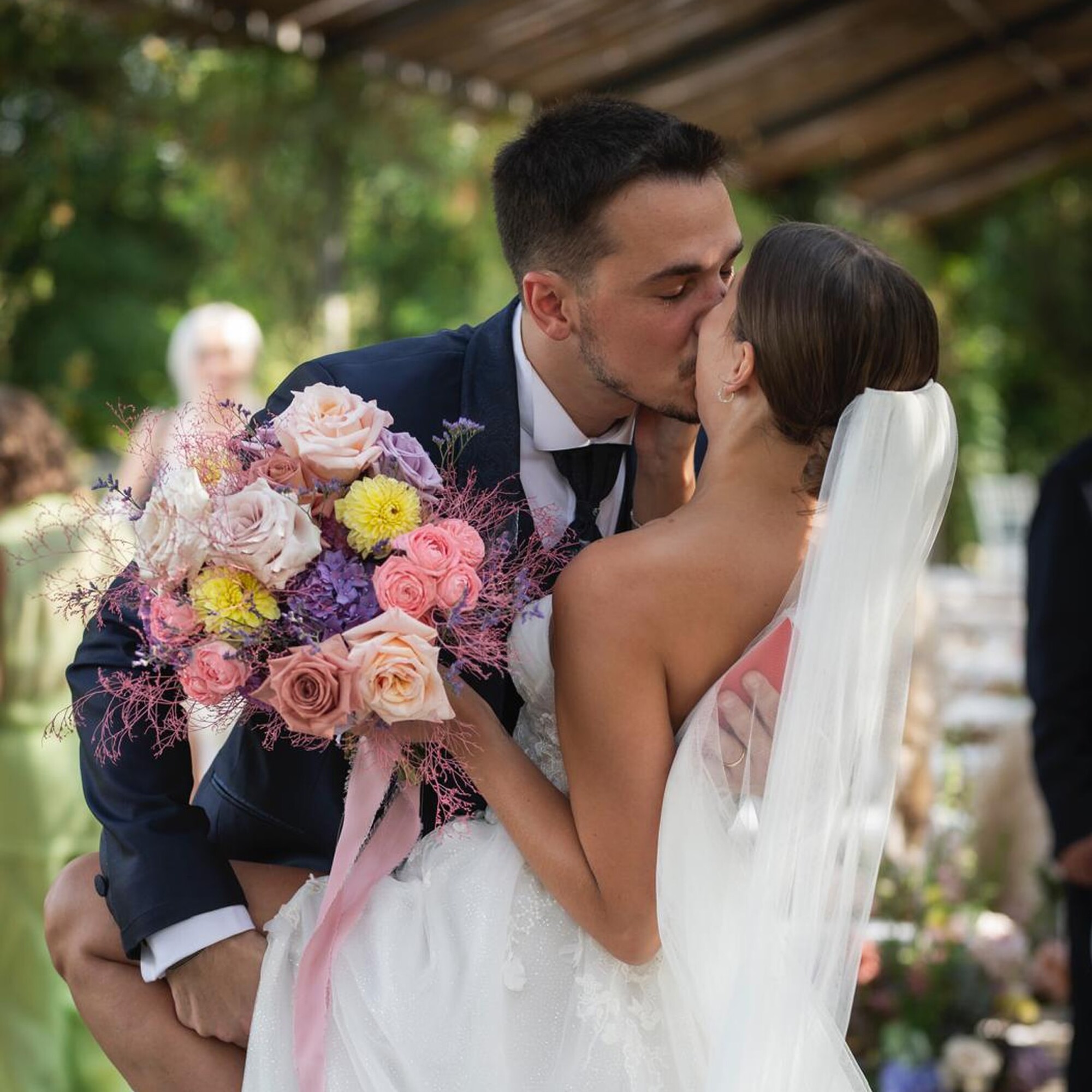 Newlyweds Patrizia Cavalleri