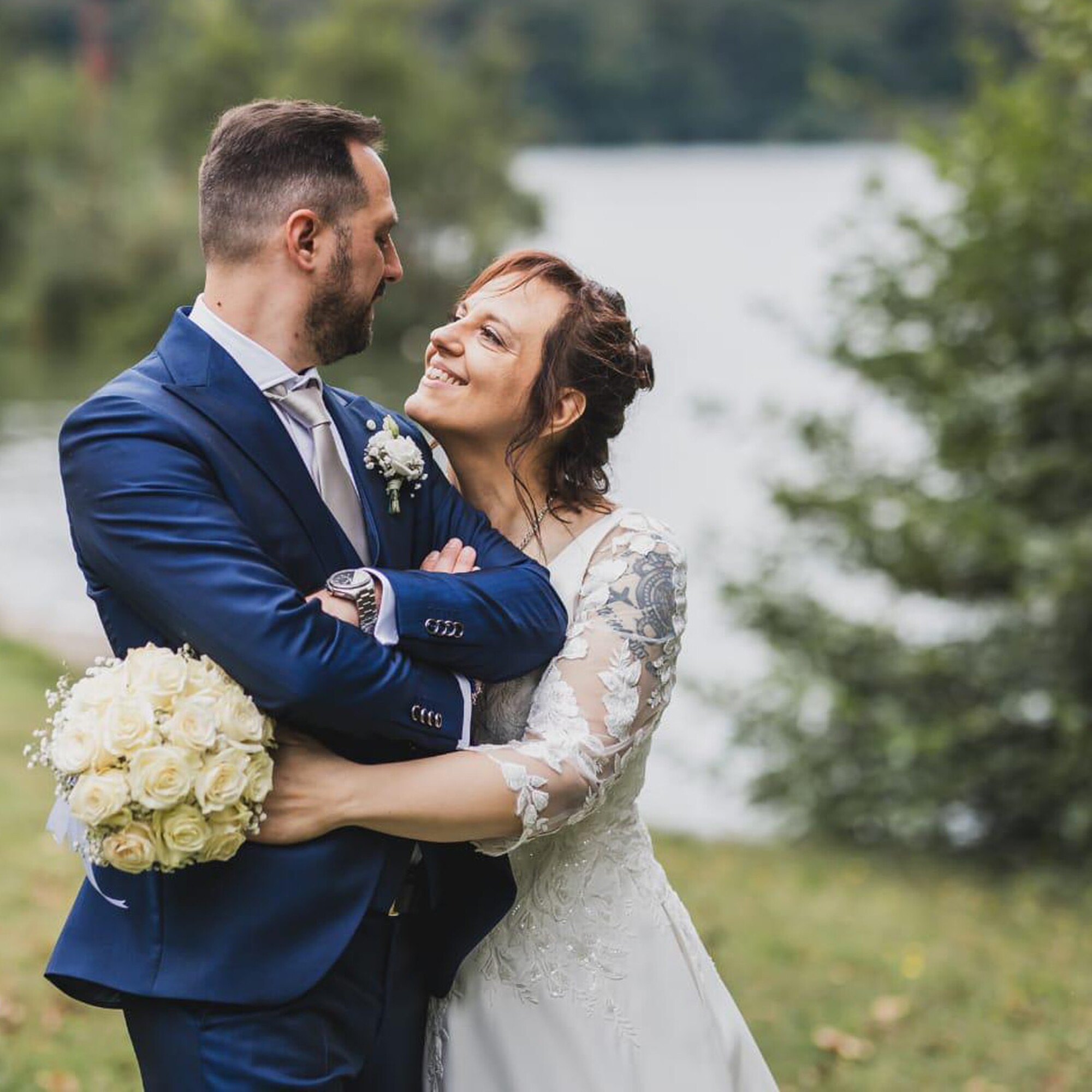 Newlyweds Patrizia Cavalleri