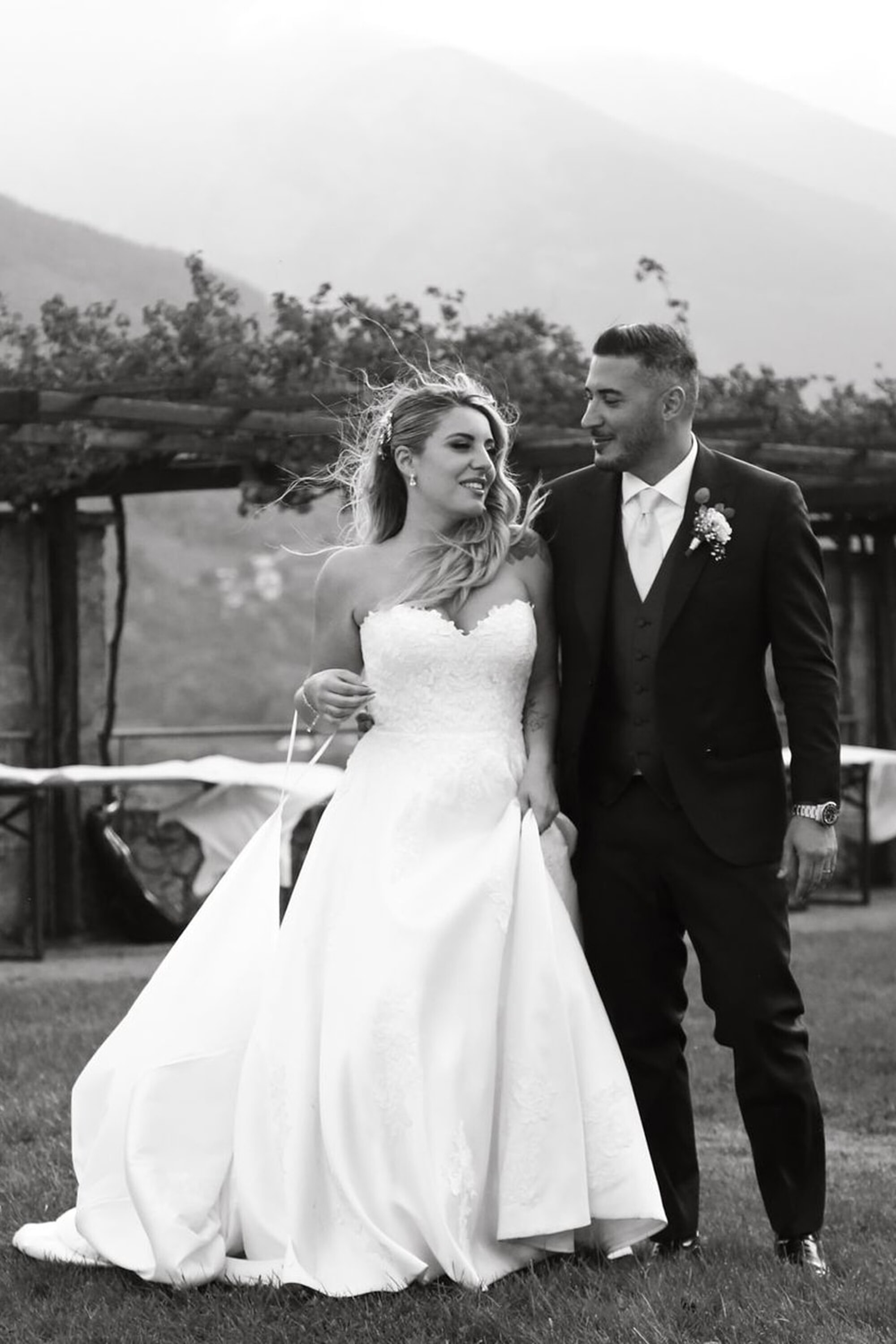 Newlyweds Patrizia Cavalleri
