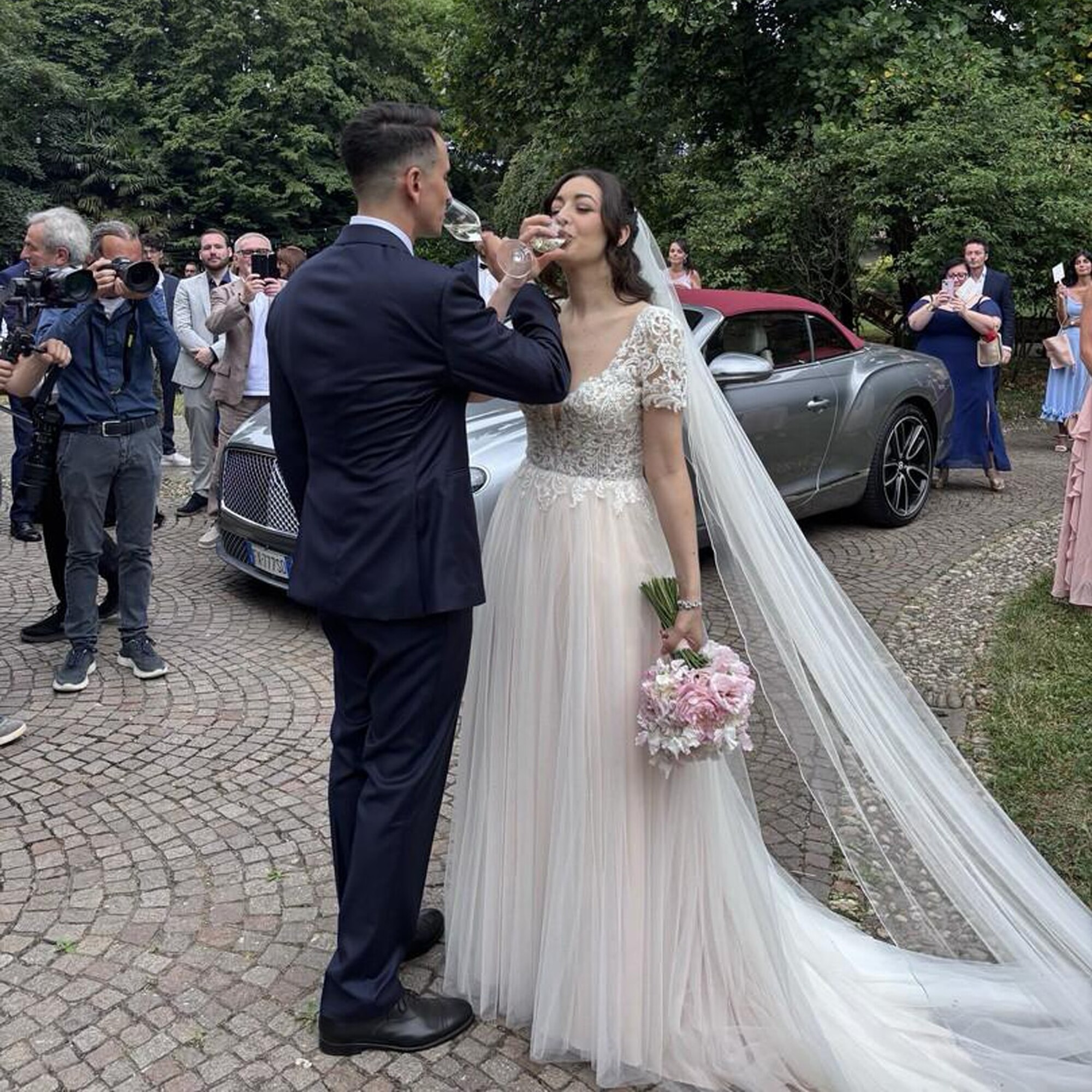 Sposa con abito Patrizia Cavalleri