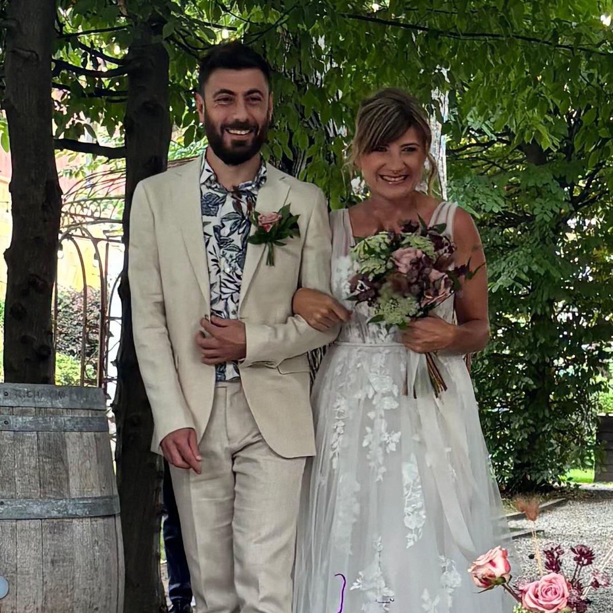 Sposa con abito Patrizia Cavalleri