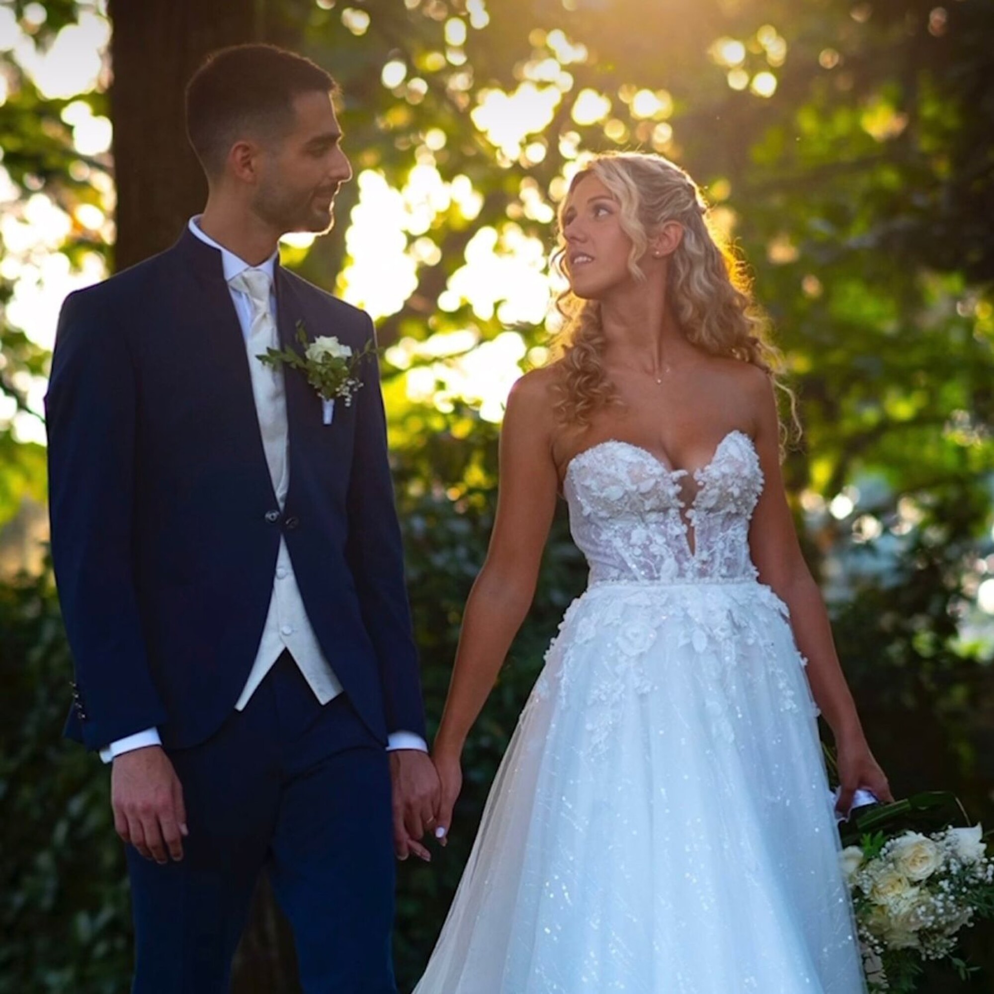 Newlyweds Patrizia Cavalleri